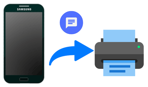 how to print text messages from samsung galaxy