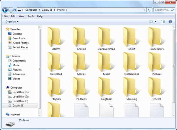 move samsung photos to external hard drive via mtp extension