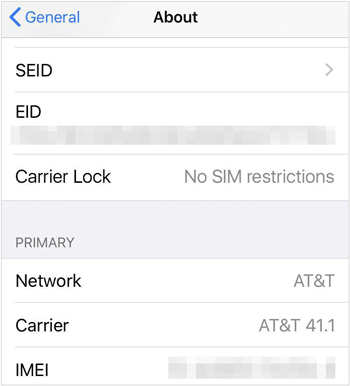check if the carrier is locked on iphone before changing the sim card