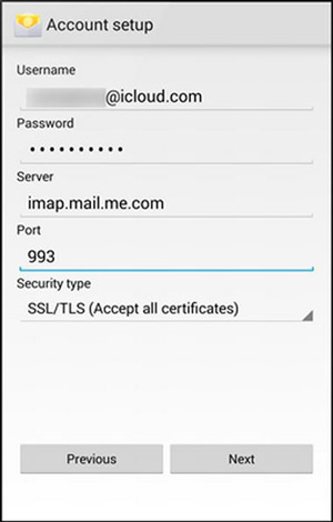 在 Android 上访问 icloud 电子邮件