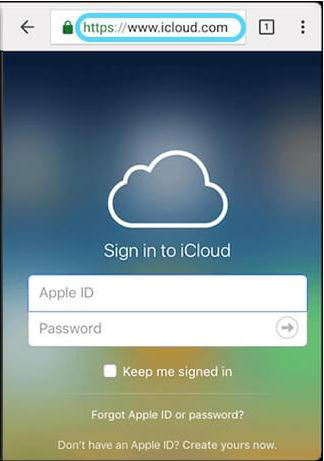 log in to icloud and transfer photos to android via browser