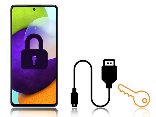 how to access a locked android phone via usb