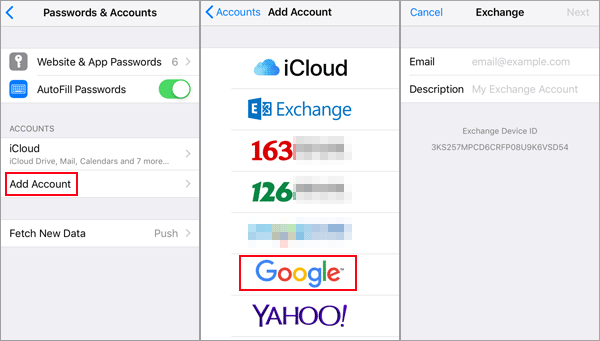 partager des notes d'iPhone vers Android via Gmail