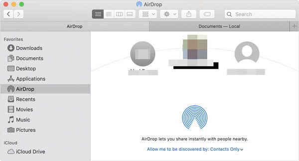 envoyer de grandes vidéos d'un iPhone à un ordinateur Mac via Airdrop