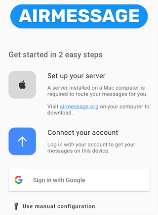 airmessageを使用してAndroidでimessageを取得する