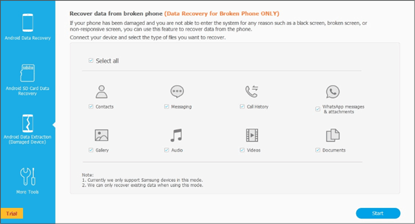 airmore android data recovery program