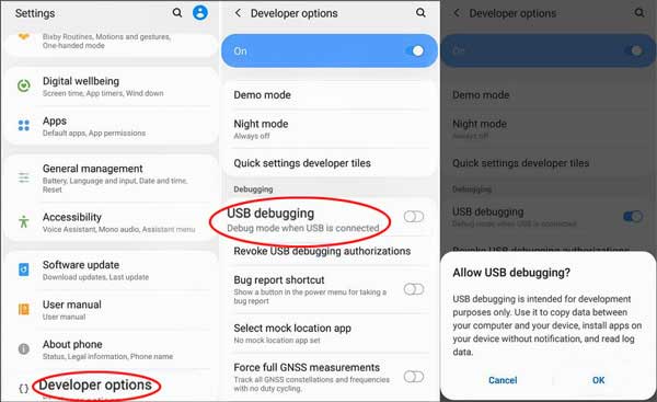 enable usb debugging mode to fix lg bridge not working issue