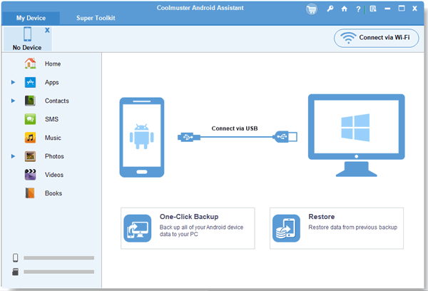 launch android to laptop transfer app