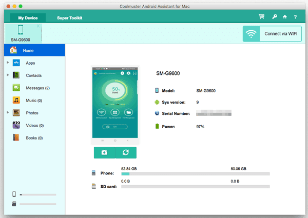 synchroniser Android avec MacBook par transfert Android vers Mac