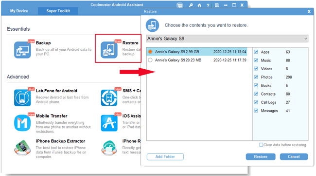 how to transfer music from android to android with samsung messages backup