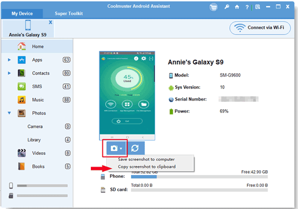 Machen Sie einen Screenshot des Motorola-Telefons auf einem Computer