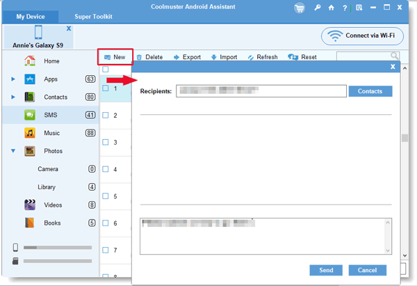 manage lg sms on the computer