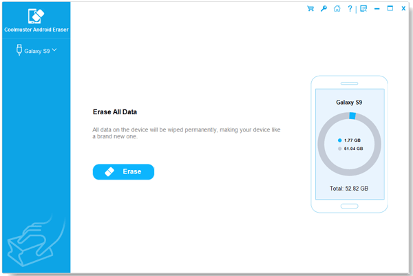 launch android data eraser