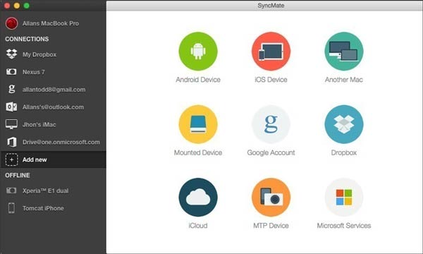 alternative de transfert de fichiers Android pour syncmate