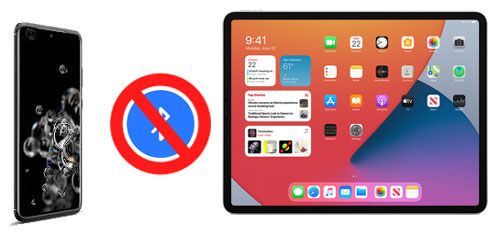 unavailable to transfer photos from samsung to ipad via bluetooth