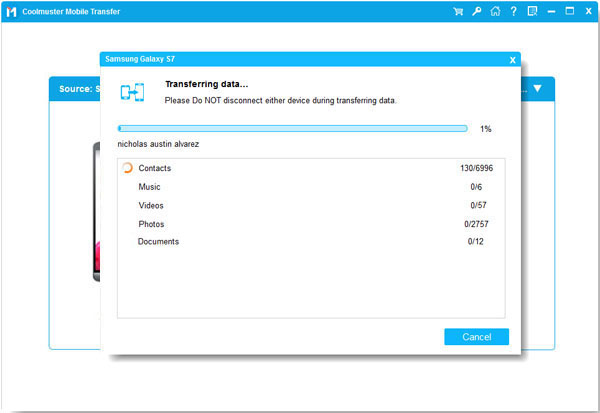 1 click to transfer data between both sony xperia phones