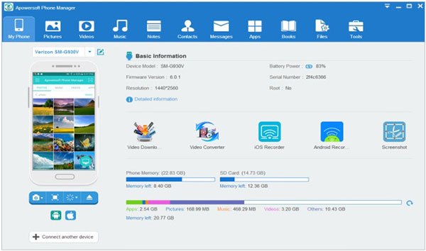 Apowersoft Telefonmanager für Samsung