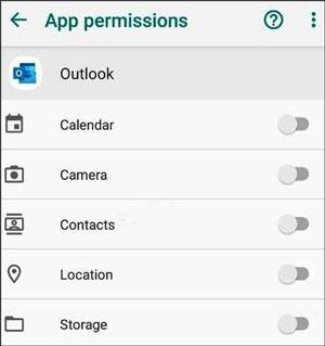 get contacts from outlook to android via the settings app
