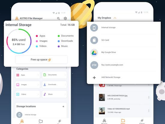 astro file manager and cleaner is an app like es file explorer