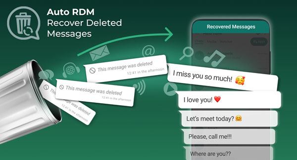 Application de récupération automatique des messages WhatsApp RDM