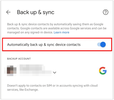 sync iphone contacts to android via google account