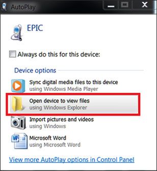 transfer files from android phone to pc via autoplay