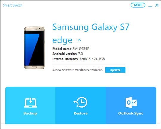 back up s7 to pc with samsung smart switch