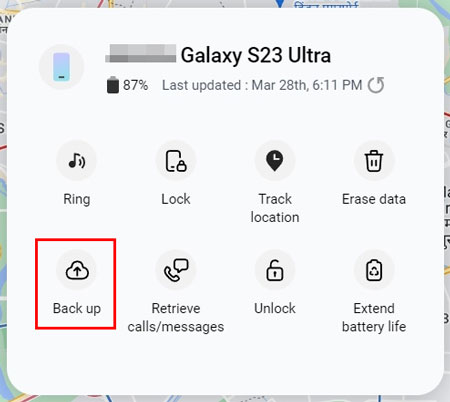 récupérer les données d'un téléphone Samsung volé avec Smartthings Find