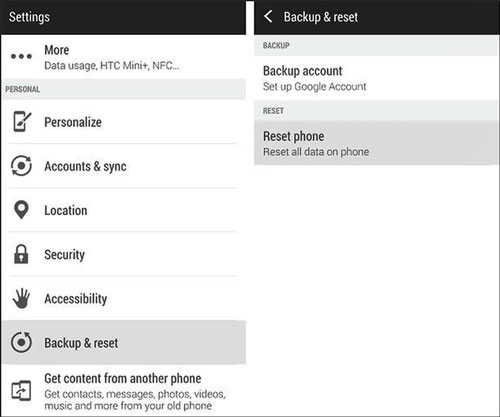 back up htc one with google drive