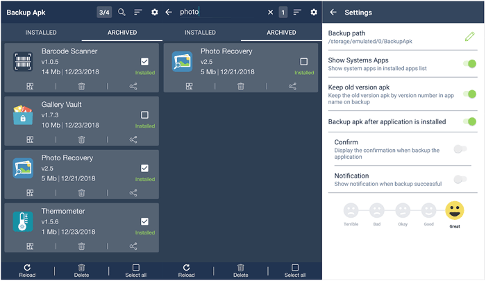 backup apk - extract apk by hd-team