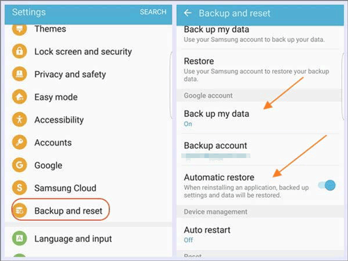 back up samsung galaxy s7 to google drive