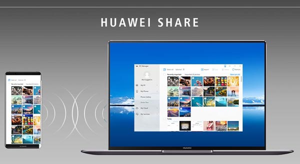 Huawei Shareを使用したHuaweiからMacへの転送