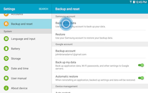 backup samsung data