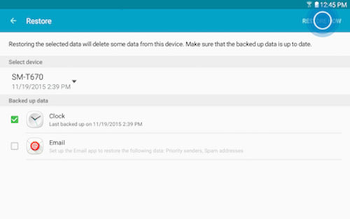 restore samsung data