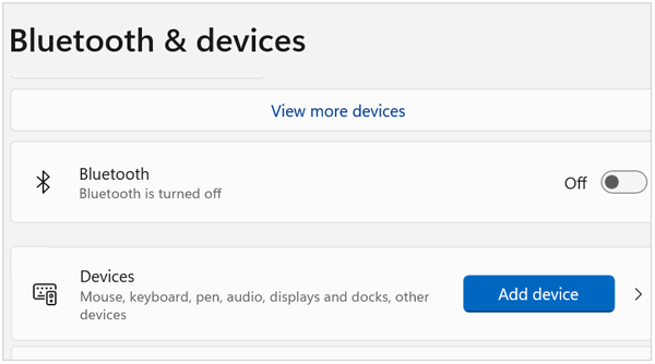 enable bluetooth on windows 11 for connection