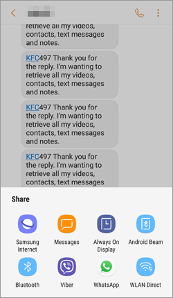 comment transférer des messages de Samsung à Samsung via Bluetooth