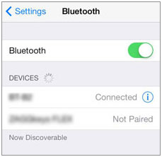 Schalten Sie Bluetooth auf dem iPhone ein, um den iPhone-Übertragungsfehler zu beheben