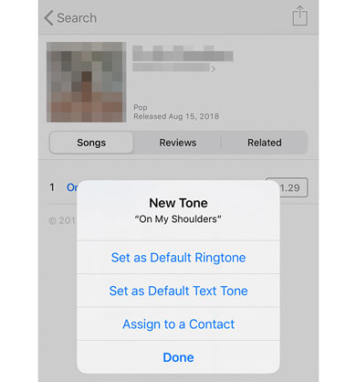 set a song as a ringtone on iphone