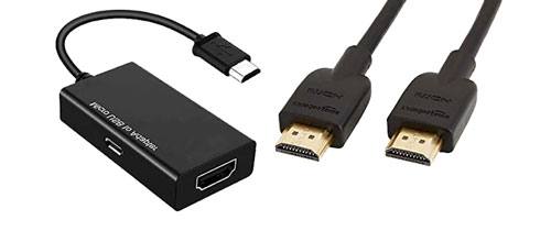 utilisez un adaptateur HDMI pour refléter l'écran Samsung sur la télévision