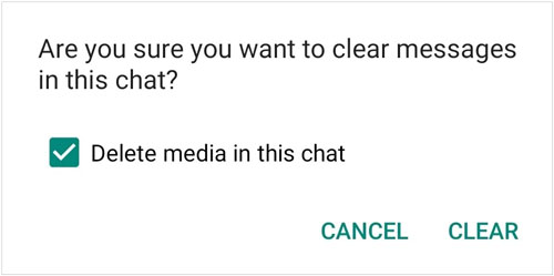 clean chat history to make the android phone fast