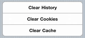clear cache history cookies on samsung