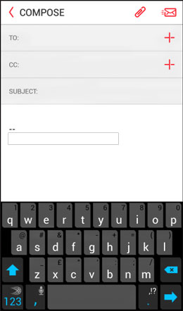 send text messages from the lg phone to the computer via email