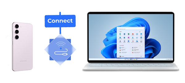 connect samsung phone to pc