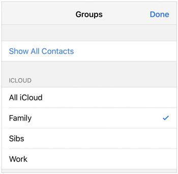 choose icloud as the default account on iphone if contacts don't sync to the new iphone