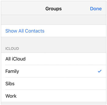 choisissez iCloud comme compte par défaut sur iPhone si les contacts ne se synchronisent pas avec le nouvel iPhone