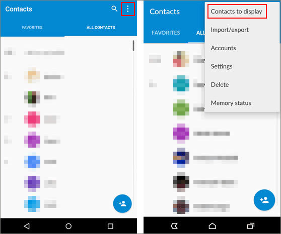 vérifiez si vous avez perdu vos contacts sur Android