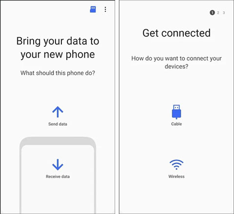copier des messages texte d'Android vers Android via un commutateur intelligent
