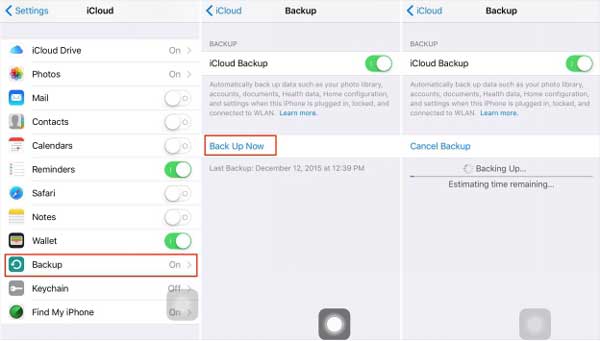 icloudバックアップ経由で新しいiPhoneに変更