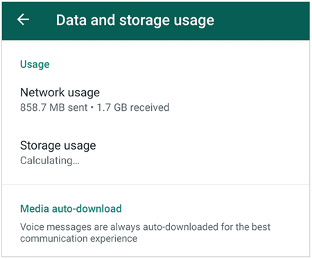 减少 Android 上的 Whatsapp 存储空间