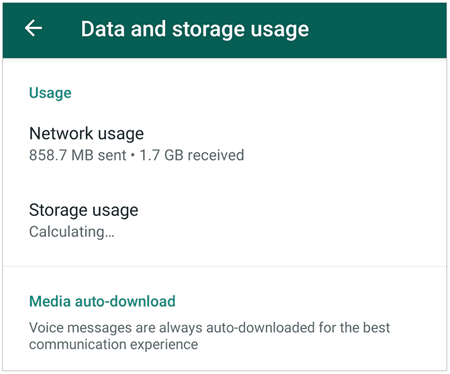 cut down whatsapp storage on android